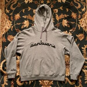 🌙 PUMA X SANKUANZ LOGO GREY LONG SLEEVE PULLOVER HOODIE - SIZE SMALL 🌙